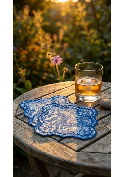 Toile Azure Kokteyl Peçetesi