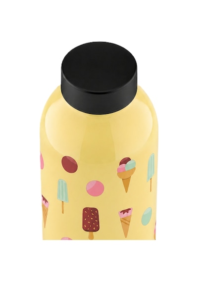 Mamawata Ice Cream Paslanmaz Çelik Termos Matara 470 Ml Sızdırmaz Yalıtımlı Suluk Sarı