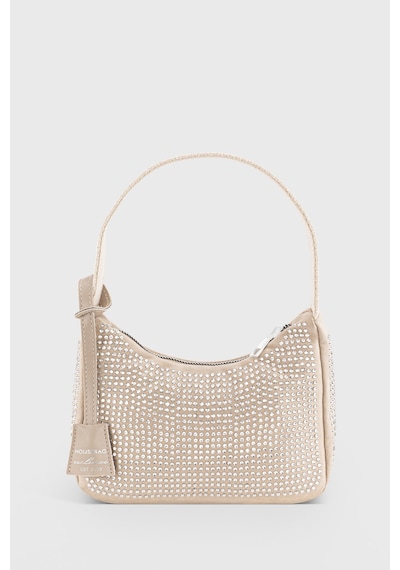Housebags Kadın Bej Taşlı Omuz Çantası 222 Bej