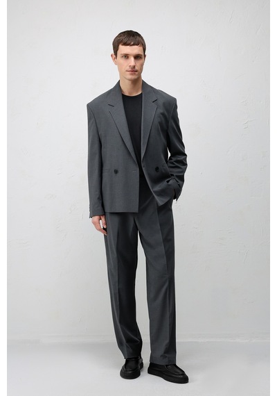 Antioch Relaxed Fit Erkek Blazer Ceket Gri