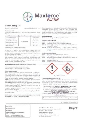Maxforce Platin Hamamböceği Ve Kalorifer Böceği Jeli Kokusuz 20gr. 1 Adet Şubat/2027