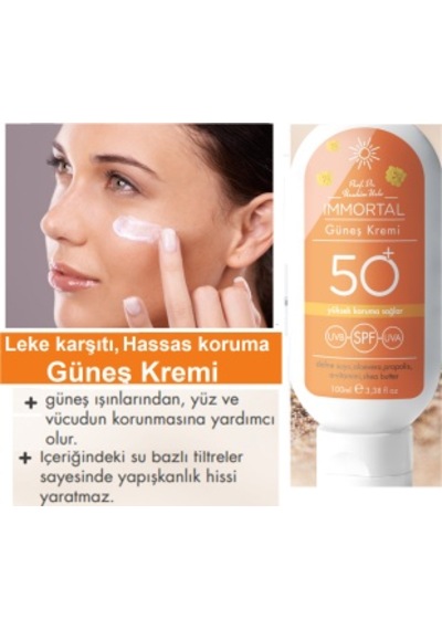 Fitoderman İmmortal Koyu Leke Karşıtı SPF 50 Yüz Güneş Kremi 100m