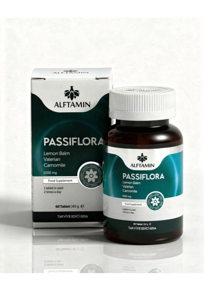Passiflora Lemon Balm Valerian 1000 Mg 60 Kapsül