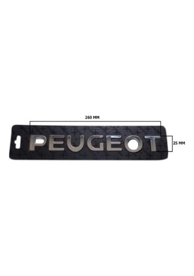 Bagaj Yazı Peugeot 307 ''peugeot'' Boy 260mm En 25mm