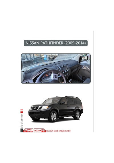 Nissan Pathfinder 2005-2014torpido Koruma Halısı Gri Kenar