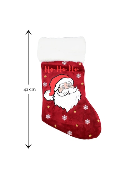 Noel Ho Ho Ho Dekoratif Yılbaşı Süs Çorap 42 26 Cm