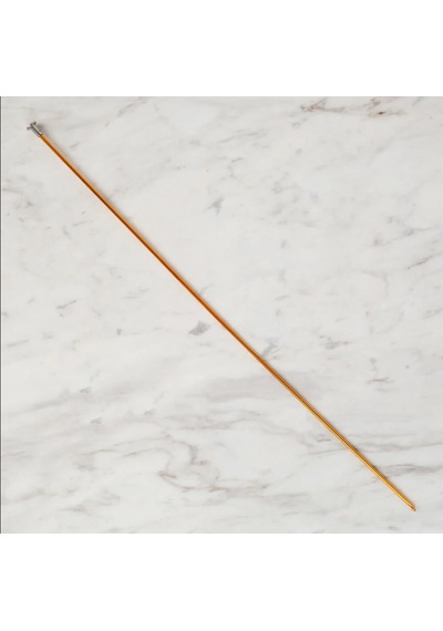 Abarta 3,5mm Renkli Metal Gagalı Örgü Şiş Tunus Tığ 25cm- Sarı 1 Adet