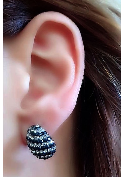 Swarovski Taşlı Gümüş Lüks Küpe N11.89244