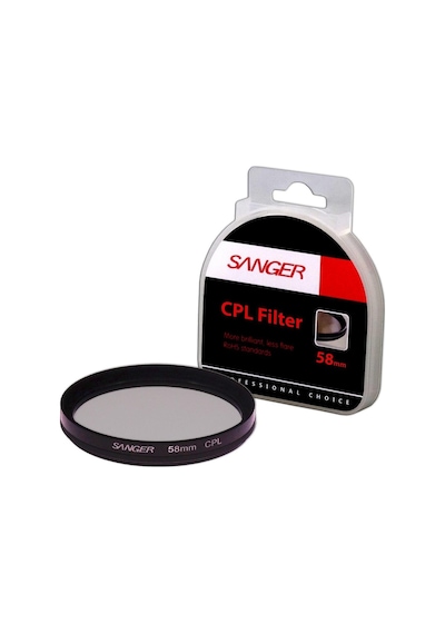 Sanger 58 MM CPL Polarize Filtre