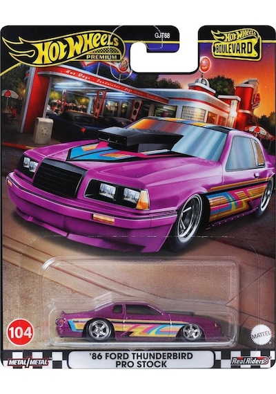 Hot Wheels Boulevard Premium Araçlar Gjt68 - Hrt72 86 Ford Thunderbırd Pro Stock