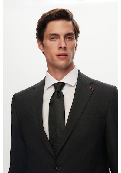 D's Damat Ds Damat Slim Fit Antrasit Yünlü Travel Takim Elbise 4he05ob35577m Antrasit