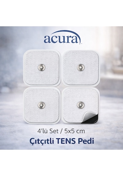 Çıtçıtlı Tens Pedi 5 5 4lü