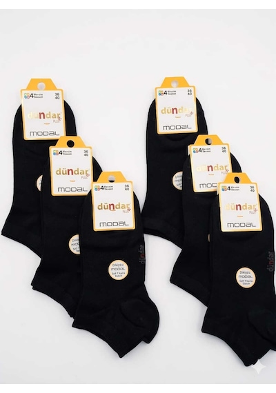 Unisex Modal Patik Dikişsiz/soft Yıkama/kokulu 36-40 Siyah