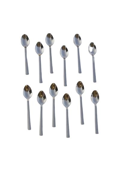 12 Adet   Çay  Kaşığı Metal