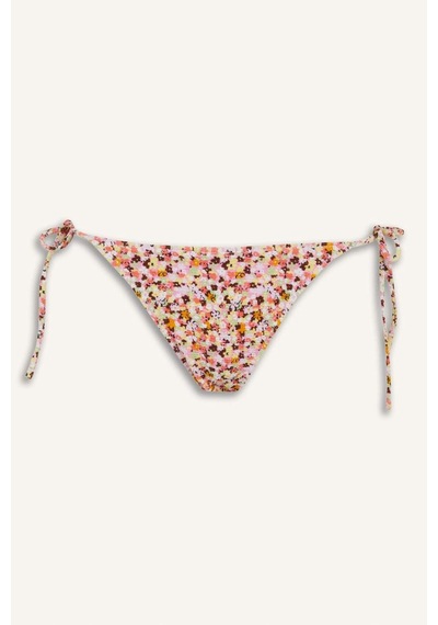 Defacto Regular Fit Çiçekli Bürümcük Bağcıklı Bikini Alt-fall İn Love E2577ax25smrd194 Kırmızı