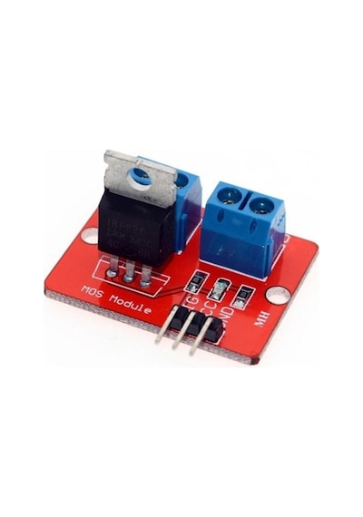 Irf520 Mosfet Sürücü Kartı Klemens Bağlantı Soketi Ssr Röle Motor Led Lamba Parlaklık