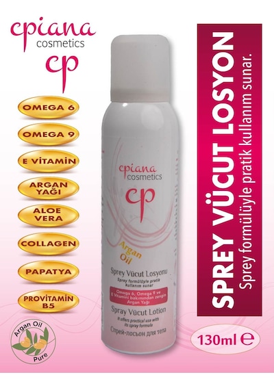 Cpiana Sprey Vücut Losyonu Argan Yağlı 130ml