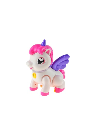 Işıklı Sesli Oyuncak Unicorn Boynuzlu At Pilli Hareketli 20 Cm