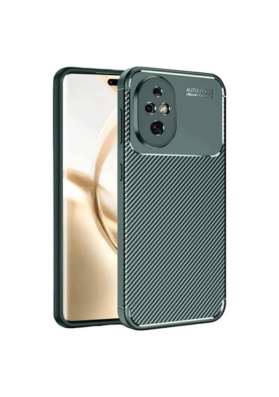 Coverzone Honor 200 İle Uyumlu Silikon Kılıf Kamera Korumalı Karbon Tpu Brimstone Ultra Slim Fit Delux Haki
