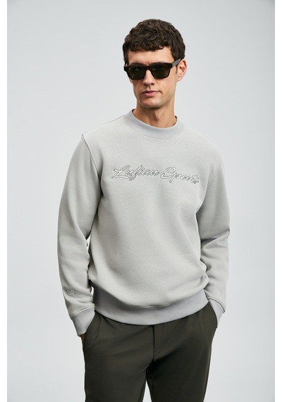 Lufian Loved Erkek Sweatshirt Açık Gri Açık Gri 112030170100180 Açık Gri