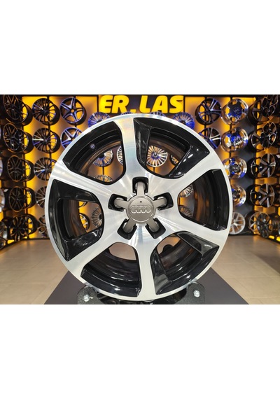 4 Adet Audi 7.5 16 5 112 Et45 57.1 Black Mack Jant Revize Edilmiş Takım