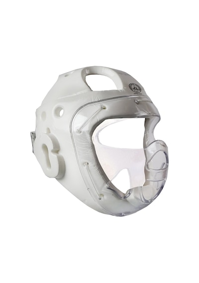 Dragondo K26 Tkf Onaylı Maskeli Karate Kaskı Beyaz