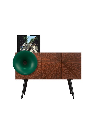 Fennessy Kresling İ7pro Yeşil Bluetooth Hoparlörlü 100w Hi-fi Pikap, Plakçalar