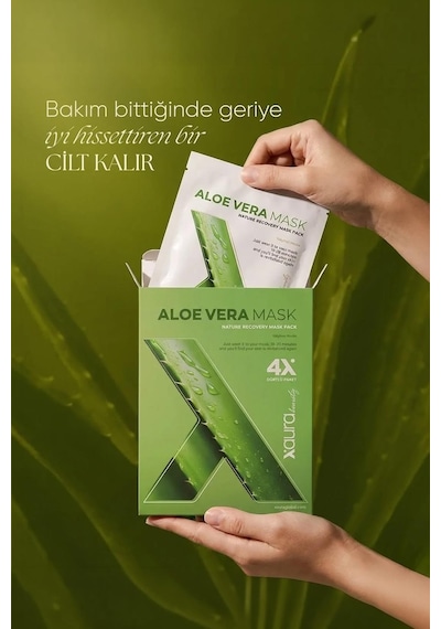 Xaura Global Aloe Vera Mask 4'lü Paket