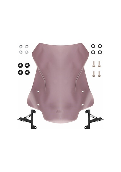 GP Kompozit TVS Ntorq 125 2024 Uyumlu Ön Cam Füme 50 cm