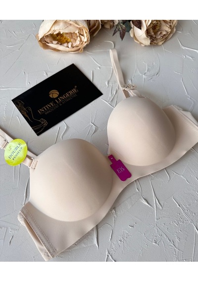 Violet Dikişsiz Lazer Kesim Double Push-up Balensiz İz Belli Etme Ten