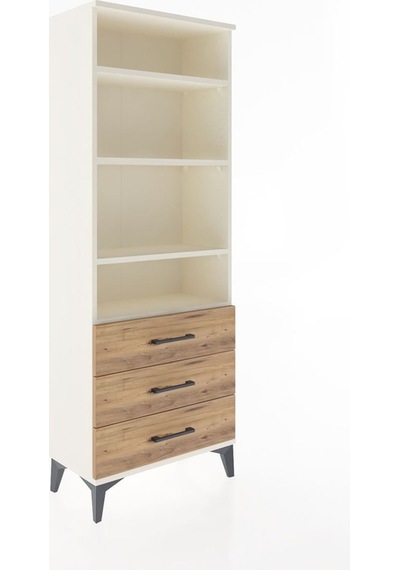 Arges Dolap 4 Raflı 3 Çekmeceli 60x30x163 Aytaşı-çam Aytaşı