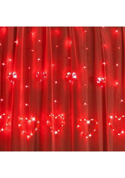 Kalpli Salkım Led Işık Dekor Led Işık Red Light Kırmızı Salkım Led Işık Modlu 220v Kırmızı Led Işık