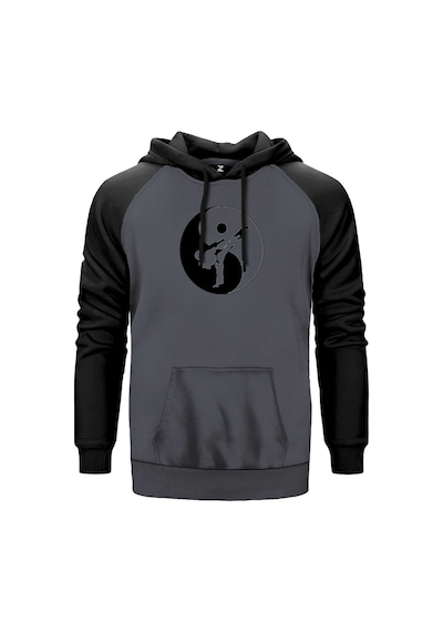Karate Symmetry Martial Arts Gri Renk Reglan Kol Sweatshirt Gri