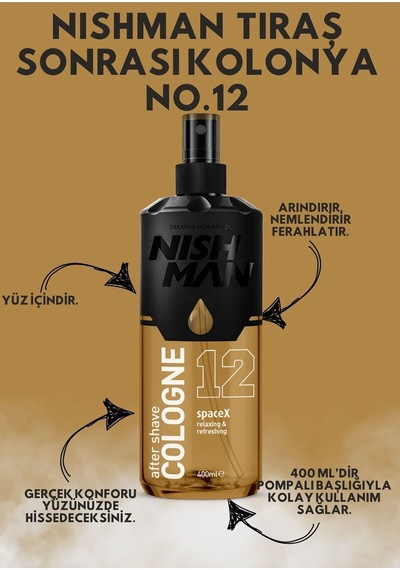 12 Space X Tıraş Kolonyası / Special Edition 400 Ml