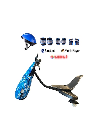 Citymate Drift Car Elektrikli Kaykay Bluetooth Dirift Kar Hoverboard Scooter + Koruma Ekipmanı D03