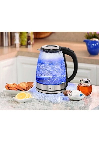 Crown Crw-7204 Cam Kettle Elektrikli Isıtıcı Renkli