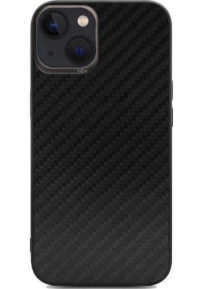 Kajsa Apple Uyumlu iPhone 13 Kılıf Kajsa Carbon Fiber Collection Arka Kapak ZORE-220038