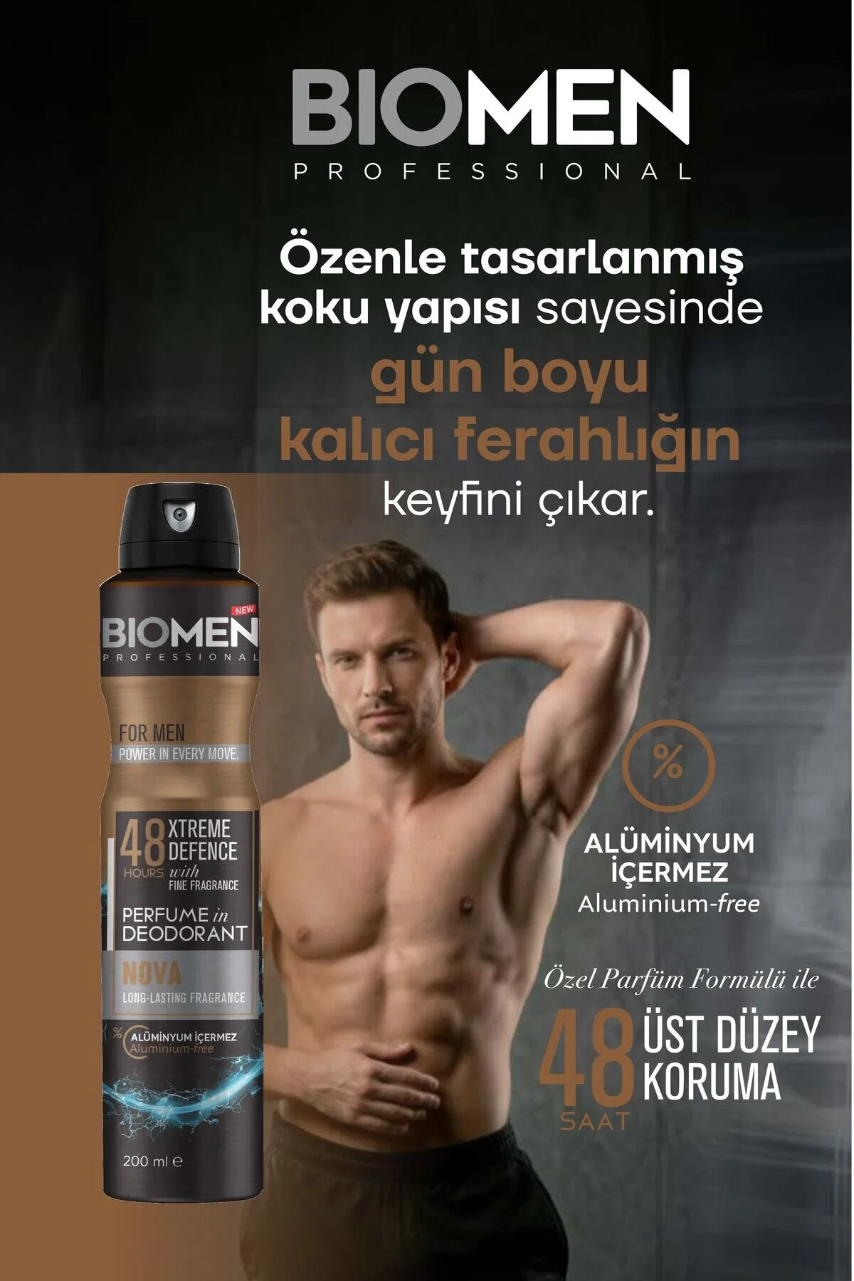 Perfume İn Deodorant For Men Nova 3x200 Ml