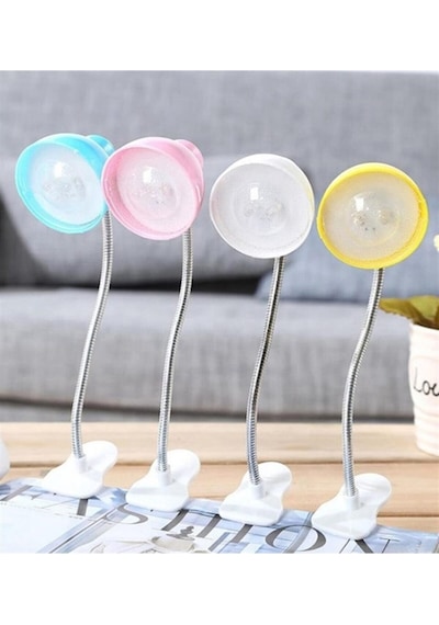 Mobgift Mini Kıskaçlı/mandallı Spiralli Retro Öğrenci Çalışma Masa Lambası Asrti