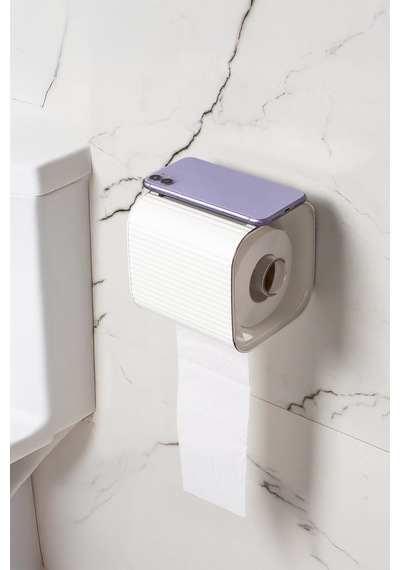 Tr 2li Banyo Seti Yapışkanlı Banyo Tuvalet Kağıtlığı Tuvalet Fırçası Peçetelik Tuvalet Fırçalığı Beyaz Diğer