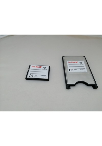 Sandisk 256 Mb Compact Flash Kart+ Pcmcıa Adatör