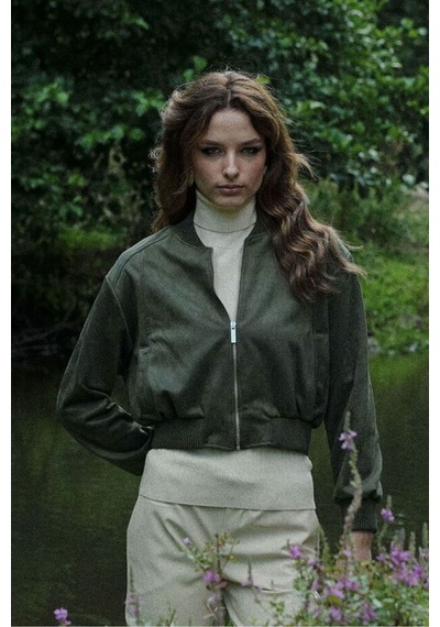 Verymoda Süet Mont F1809 Haki