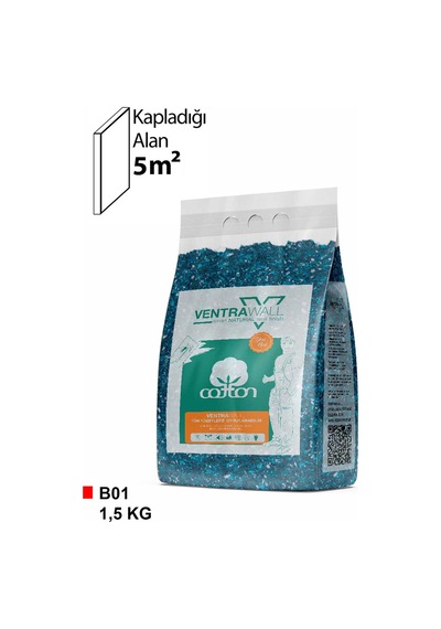 Ventrawall Canlı Sıva Duvar Boyası Mavi wB01-S