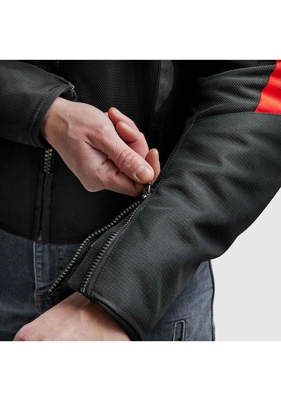 Rebelhorn Jax 75063 Yazlık Fileli Motosiklet Montu Kırmızı - Siyah