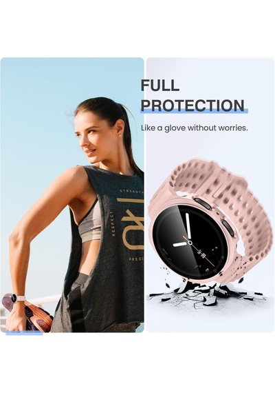 Samsung Uyumlu Galaxy Watch 8 40mm Sert Pc Kasa Ve Ekran Koruyucu 14