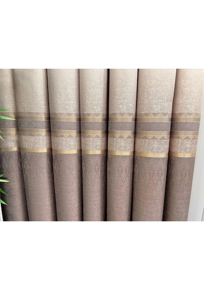 Nivemeshome Damla Ft614337 V-5202 Vizon 1/3 Sık Pileli Fon Perde Apm Vizon
