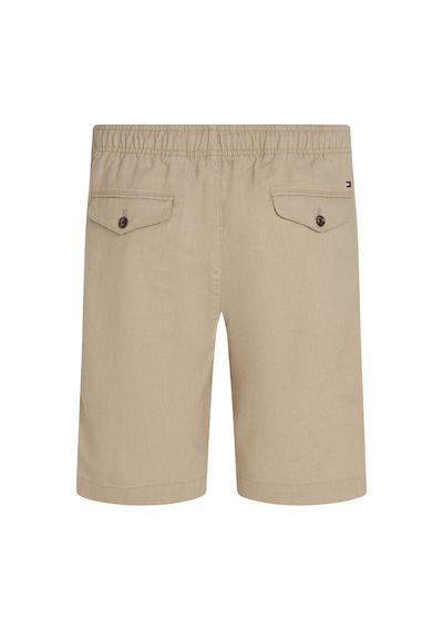 Tommy Hilfiger Harlem Po Lınen Short Erkek Yeşil Şort - Mw0mw37804