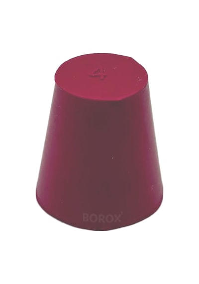 Borox Kauçuk Tıpa No.4 15 x 21 x 22 MM NS19/26 5 Adet