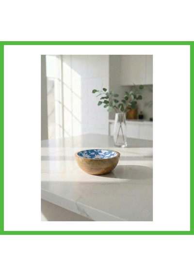 Vaveni Mango Agacı Sunum Servis Kasesi & Dekoratif Kase 20 Cm Desenli Arz