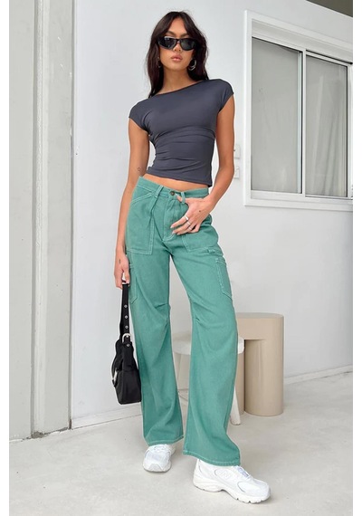 Madmext Füme Sırt Dekolteli Crop Kadın Bluz Mg1851-füme Füme